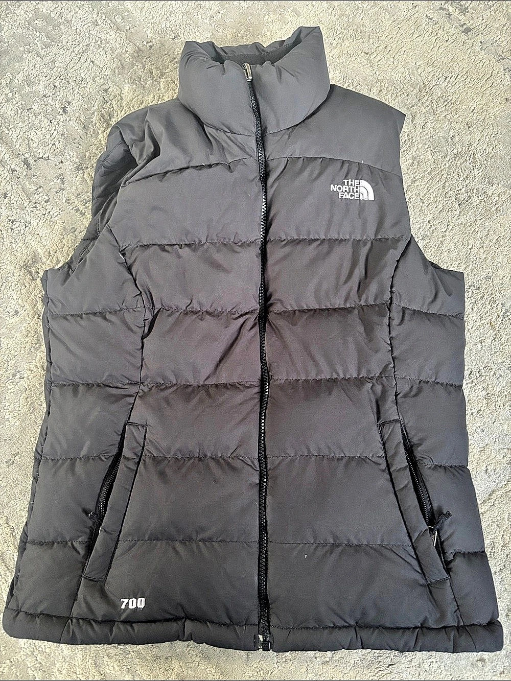 The North Face Nuptse 700 Down Puffer Vest 700 Black Puffer Vest Size Small